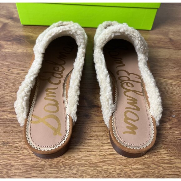 Sam Edelman Linnie Cozy Mule Faux Fur Lined In Brown Suede Size 8.5 M - Picture 4 of 7